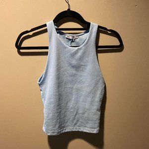 Light Blue High Neck Tank Top